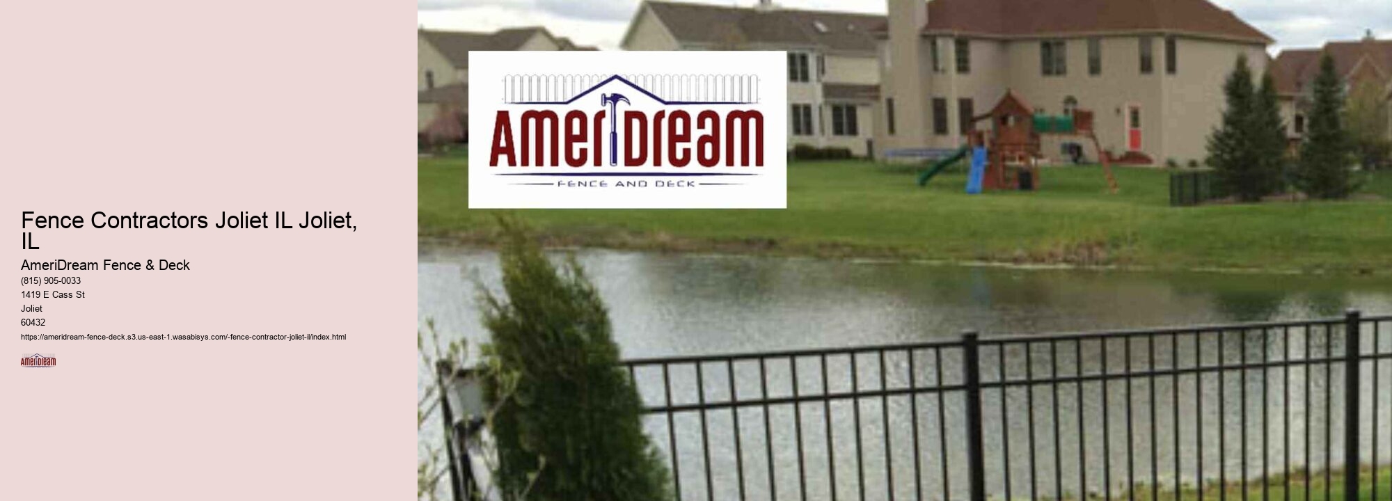 Fence Contractors Joliet IL Joliet, IL