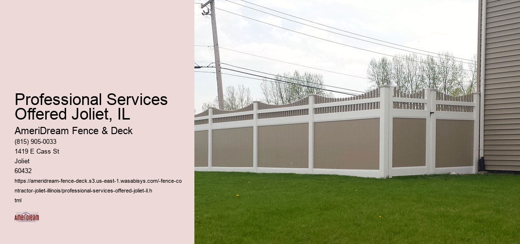 Professional Services Offered Joliet, IL