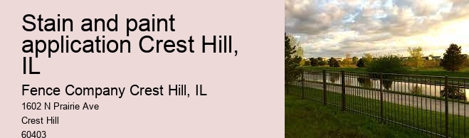 Stain and paint application Crest Hill, IL