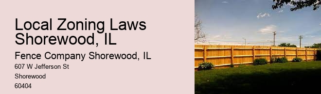 Local Zoning Laws Shorewood, IL
