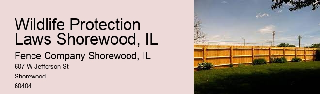 Wildlife Protection Laws Shorewood, IL