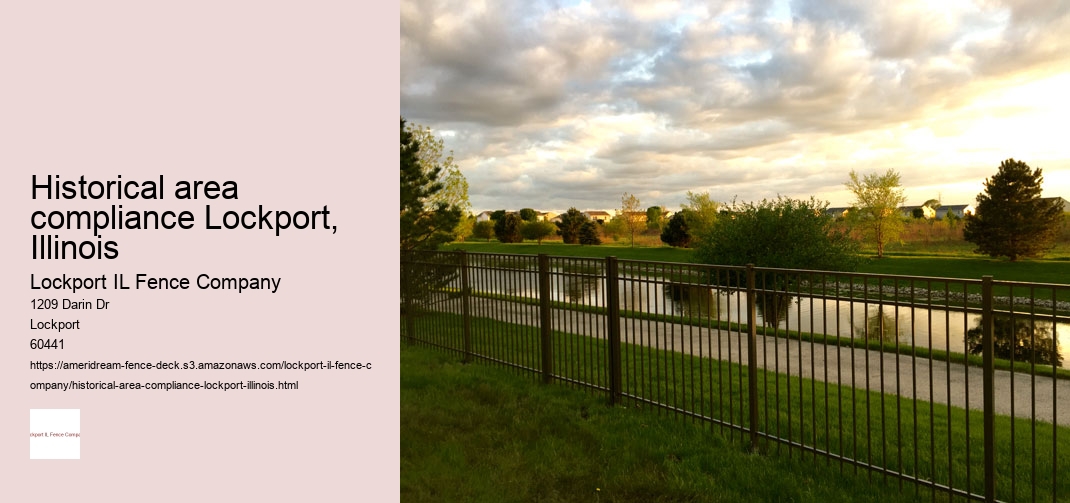 Historical area compliance Lockport, Illinois