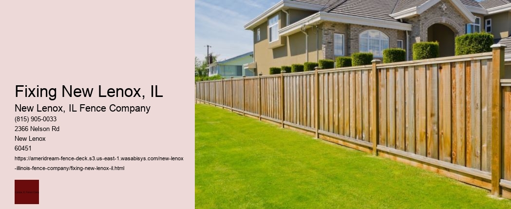 Fixing New Lenox, IL