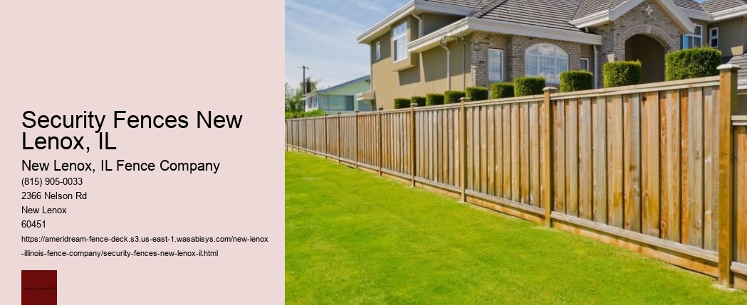 Security Fences New Lenox, IL