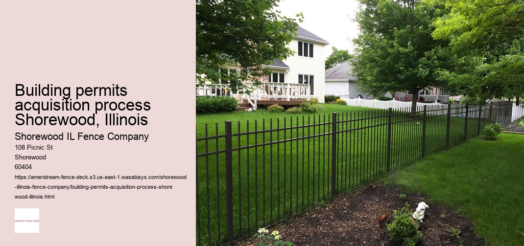 Building permits acquisition process Shorewood, Illinois